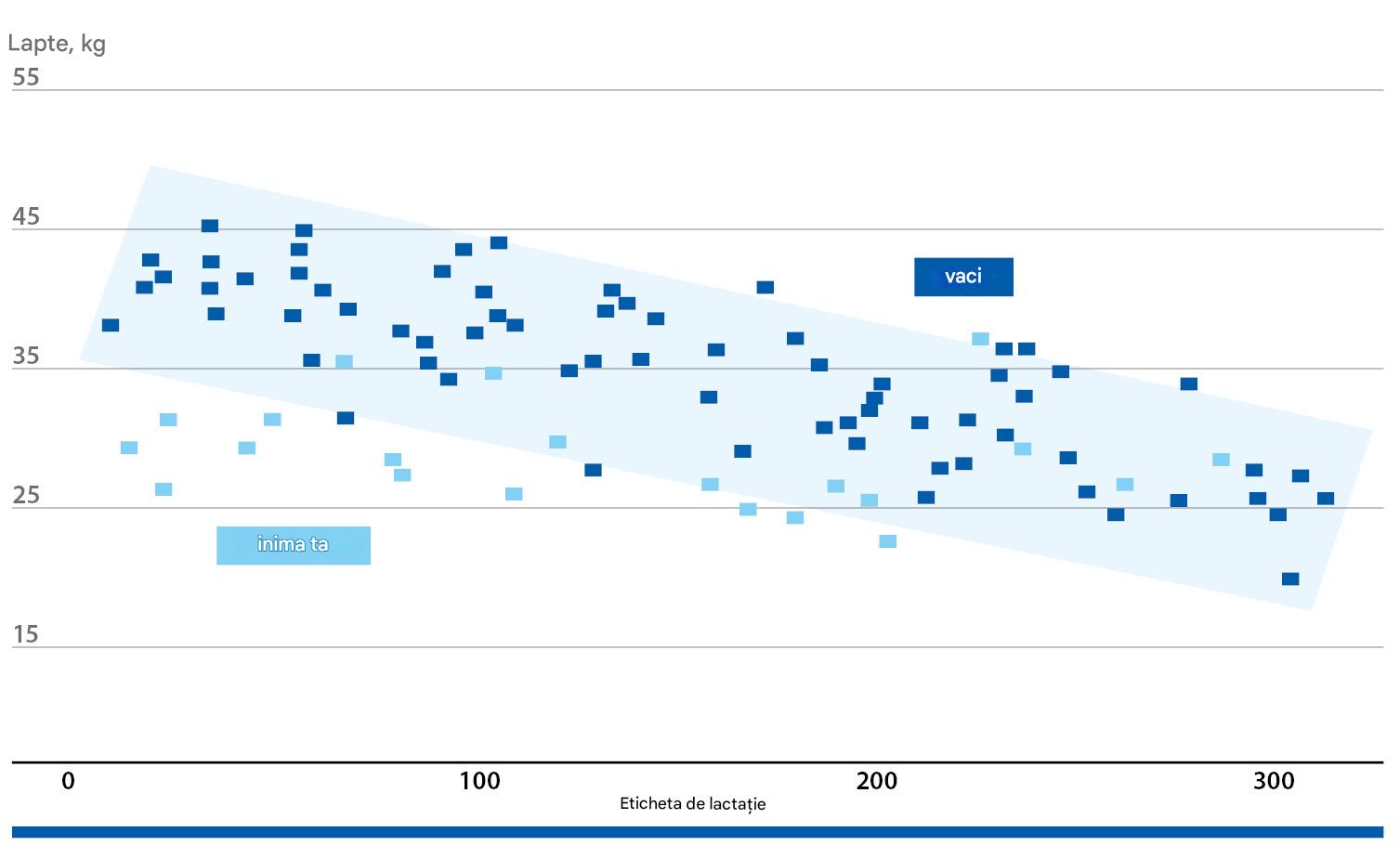 Producție constantă de lapte